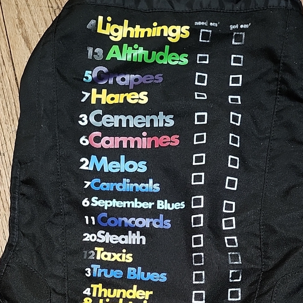 Jordan Black Drawstring Backpack With Colorful Te… - image 4